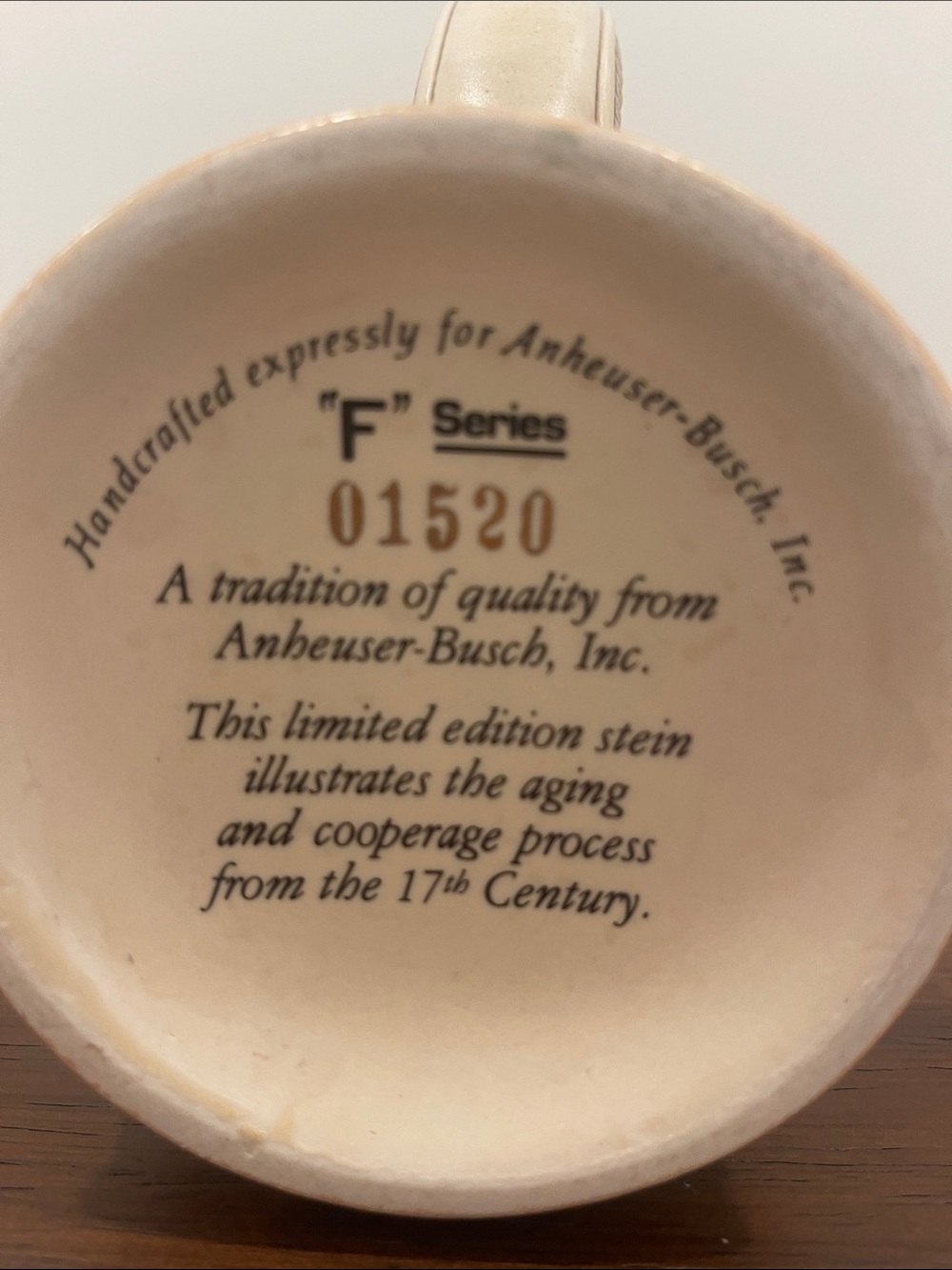 Vintage Anheuser-Busch “History of Brewing”Lidded Stein 1986 - Picture 2 of 7
